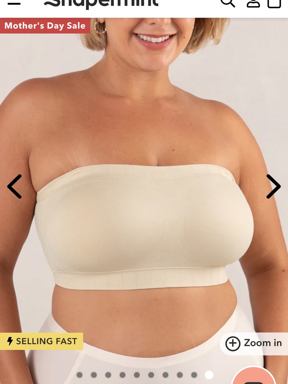 truekind Convertible Strapless Bandeau Bra from Shapermint
